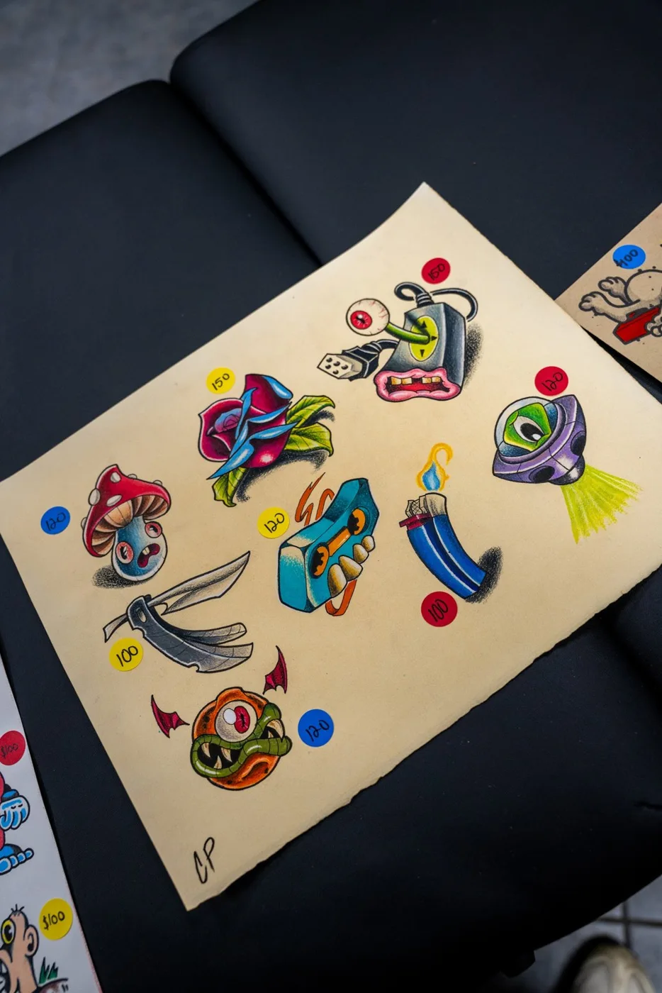 Painted flash sheet