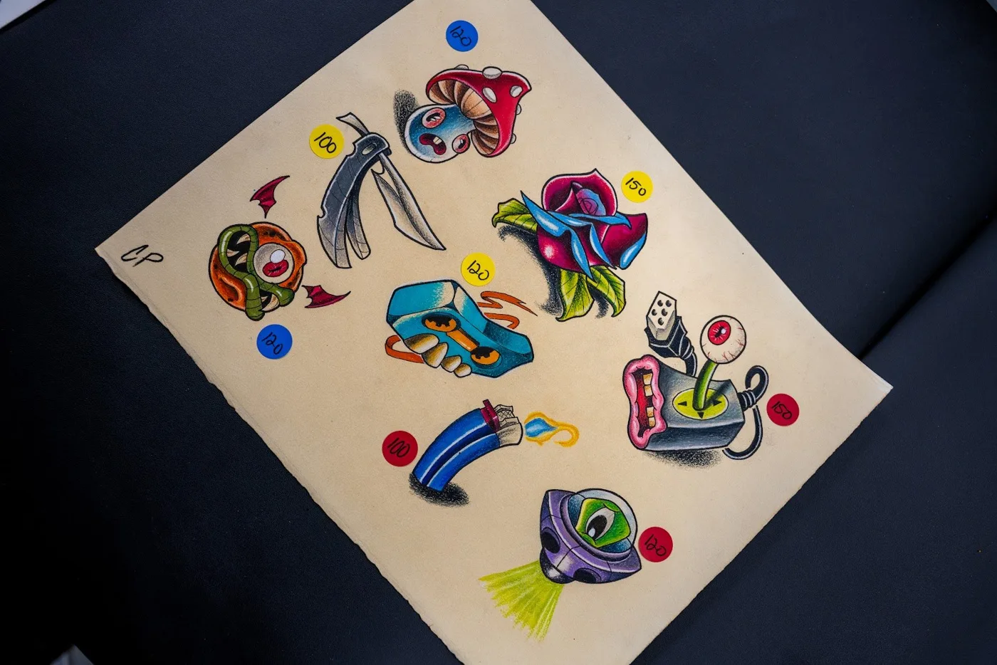Painted flash sheet