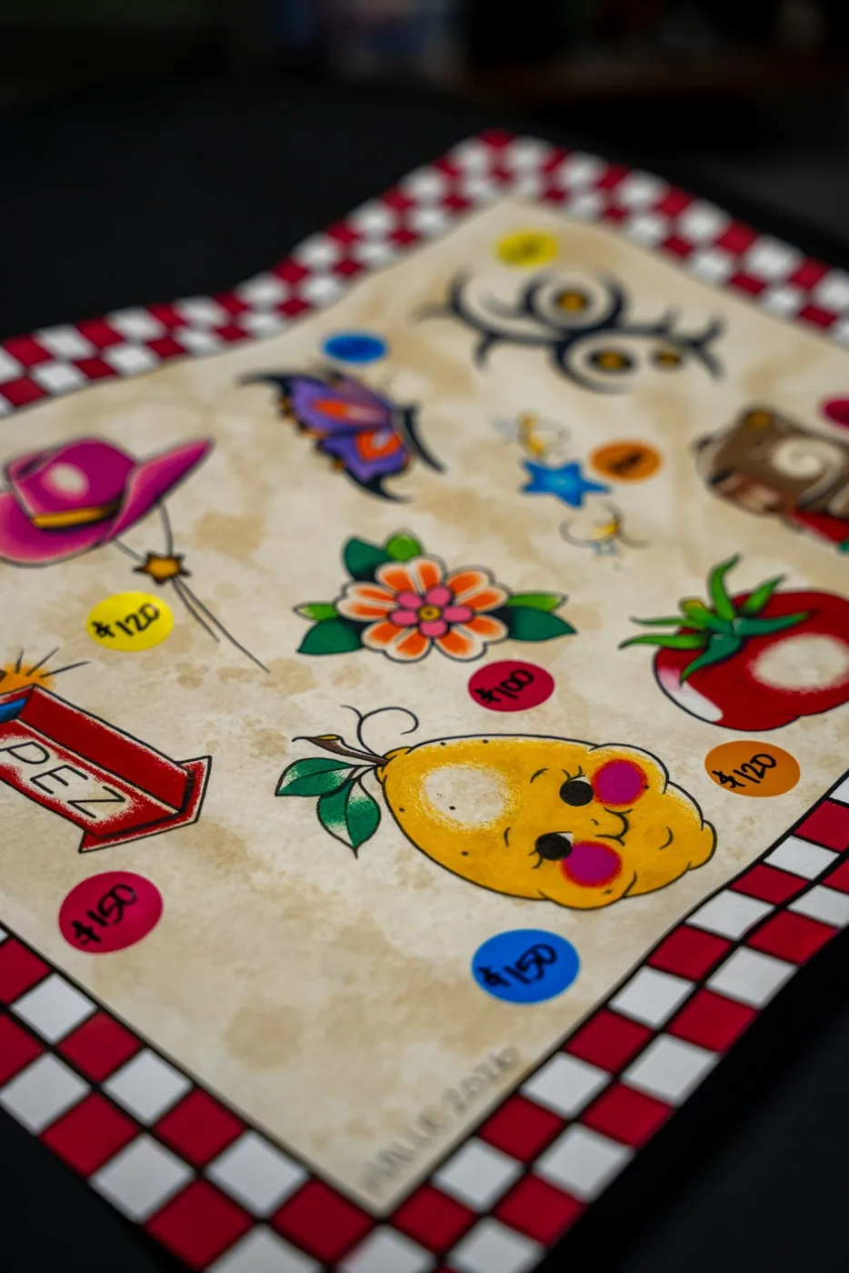 Painted flash sheet