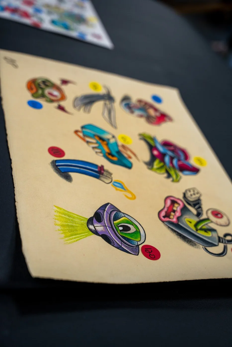 Painted flash sheet