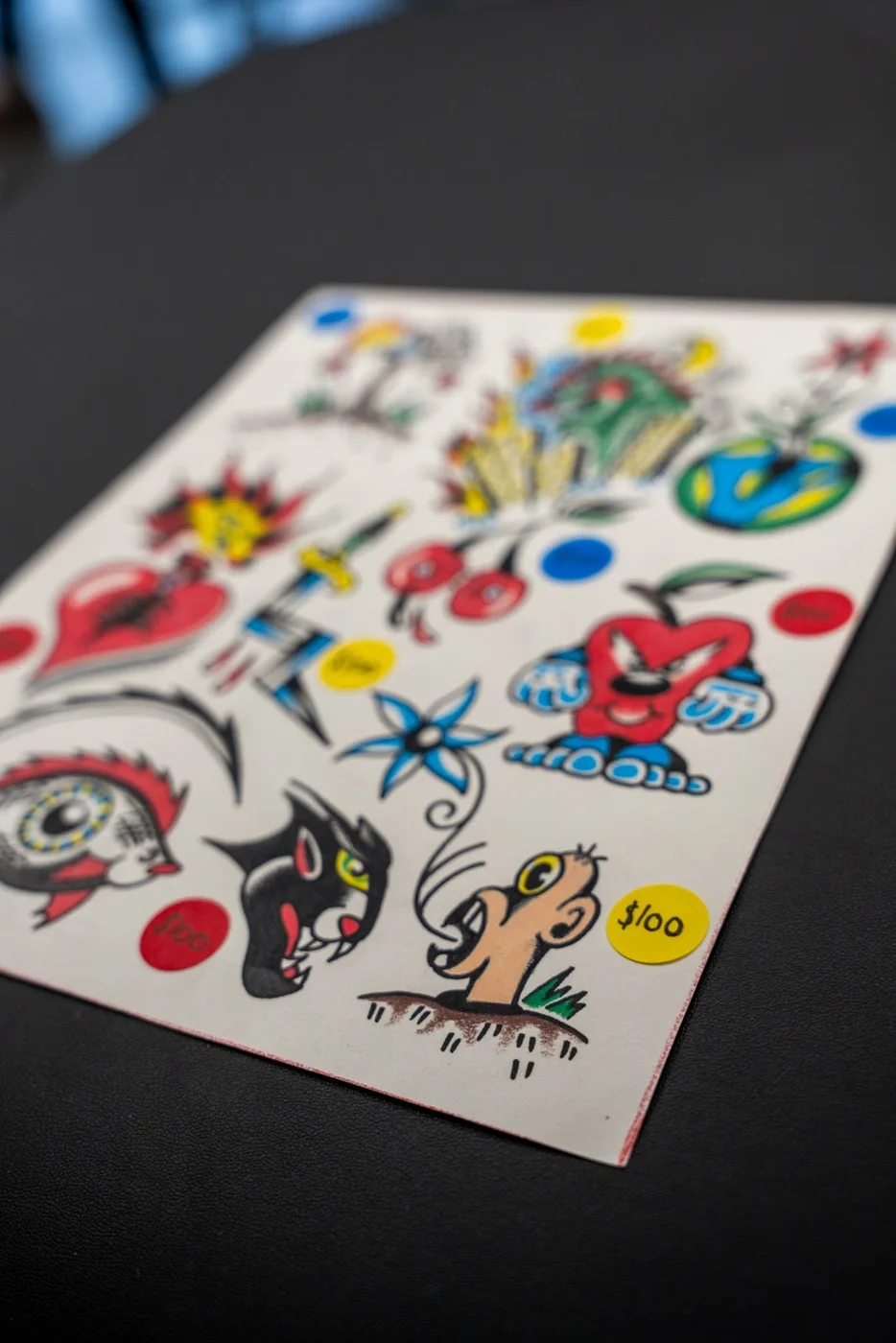 Painted flash sheet